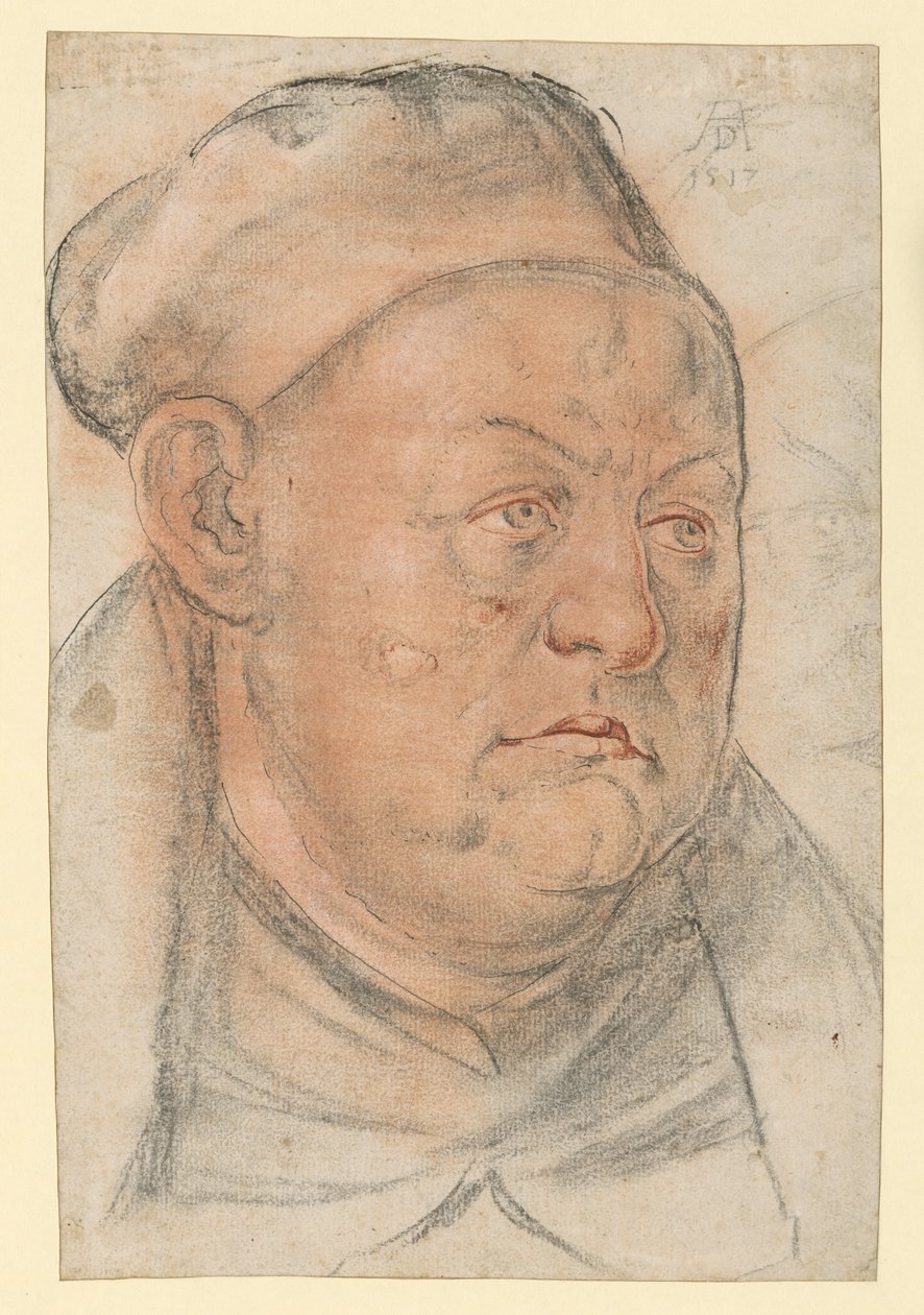 Retrato de un clérigo (Johannes Trithemius?) de Albrecht Dürer