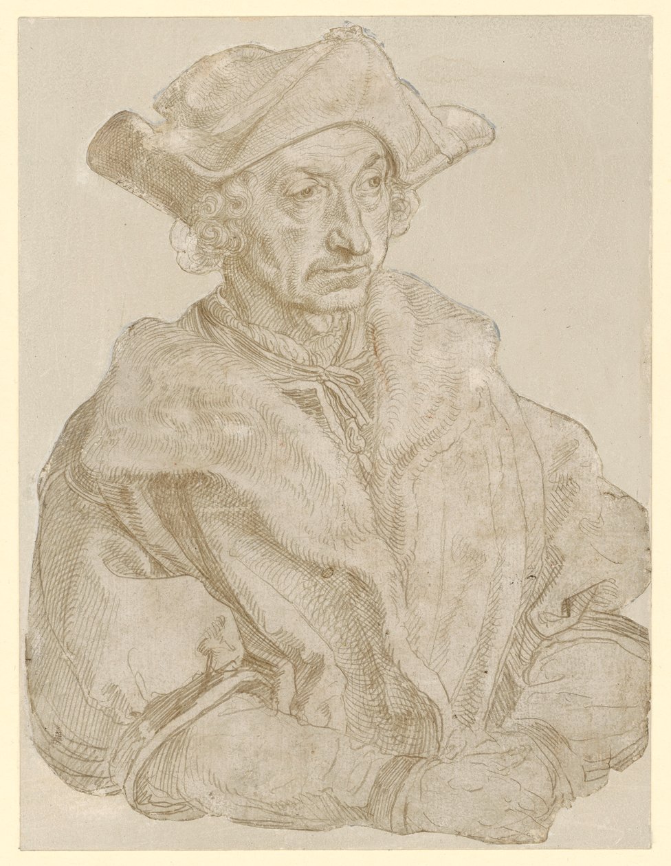 Retrato de un hombre mayor sin barba (¿Sebastián Brant) de Albrecht Dürer