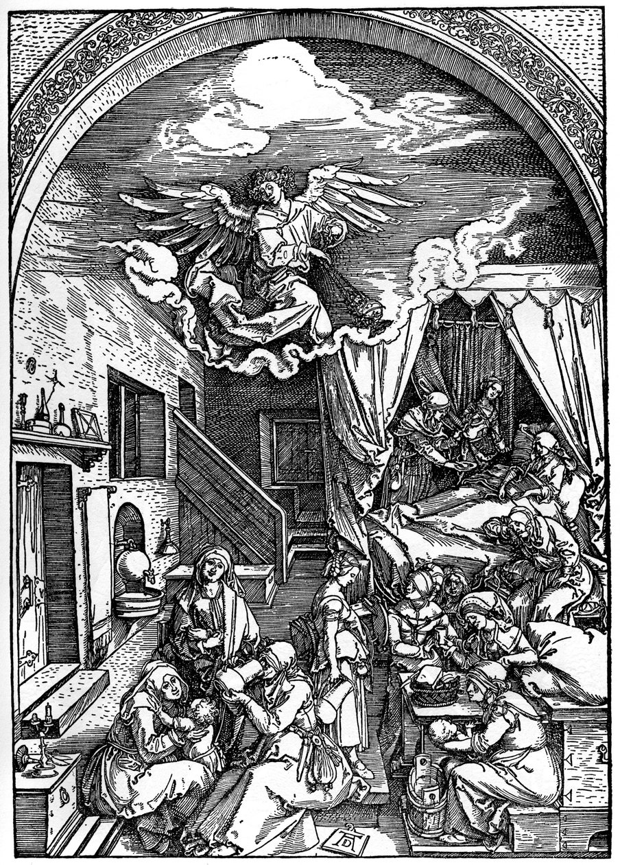 Nacimiento de la Virgen, 1502-1505, 1936 de Albrecht Dürer