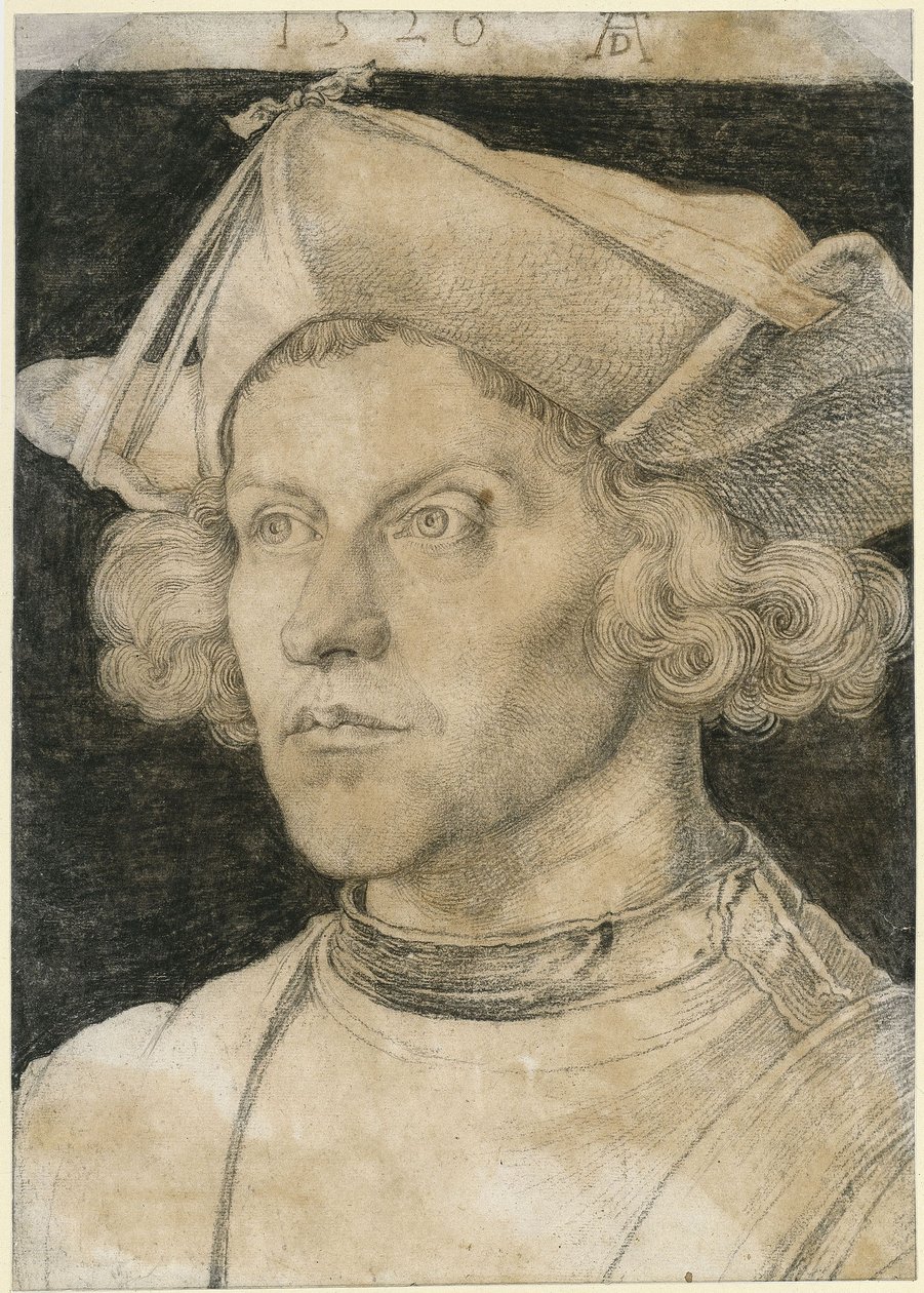 Retrato de busto de un joven de Albrecht Dürer