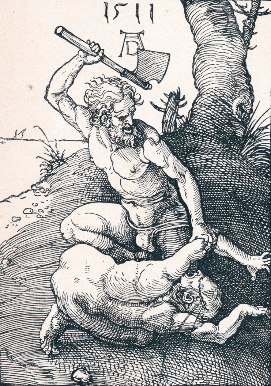 Caín matando a Abel, 1511 de Albrecht Dürer