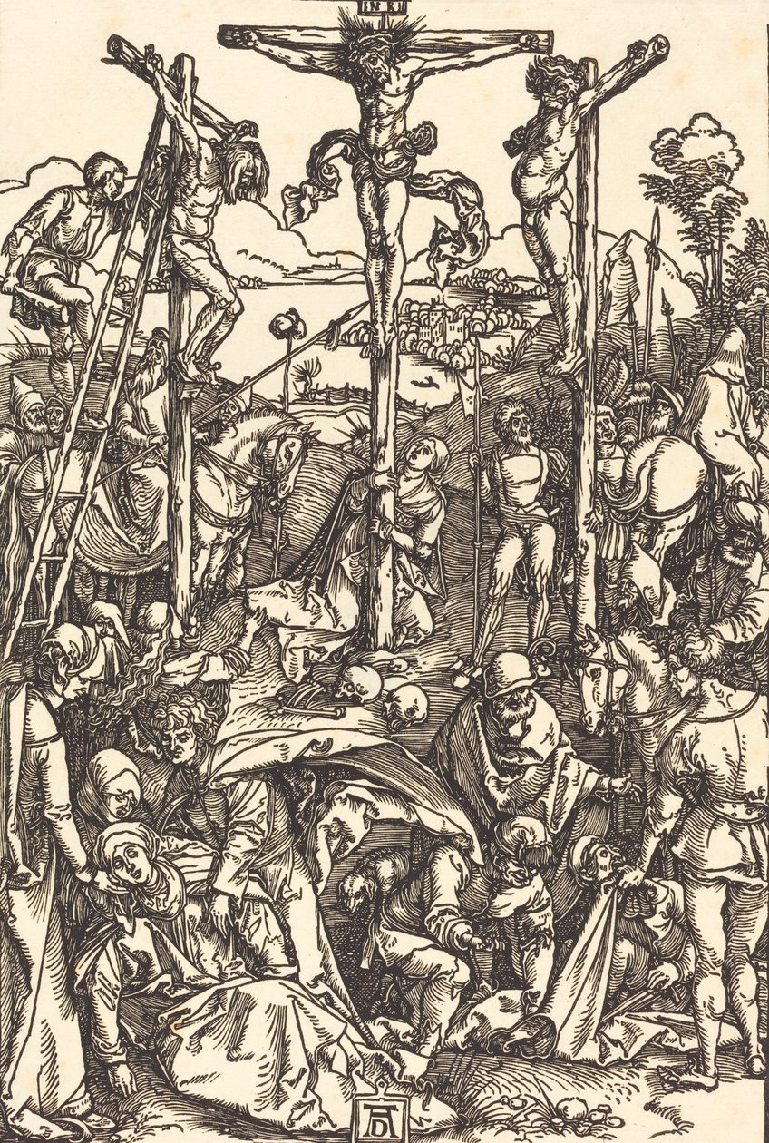 Calvario con las tres cruces, c. 1504-1505 de Albrecht Dürer