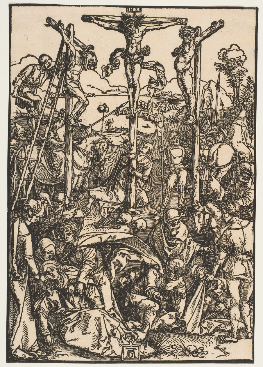 Calvario con las tres cruces, ca. 1503 de Albrecht Dürer