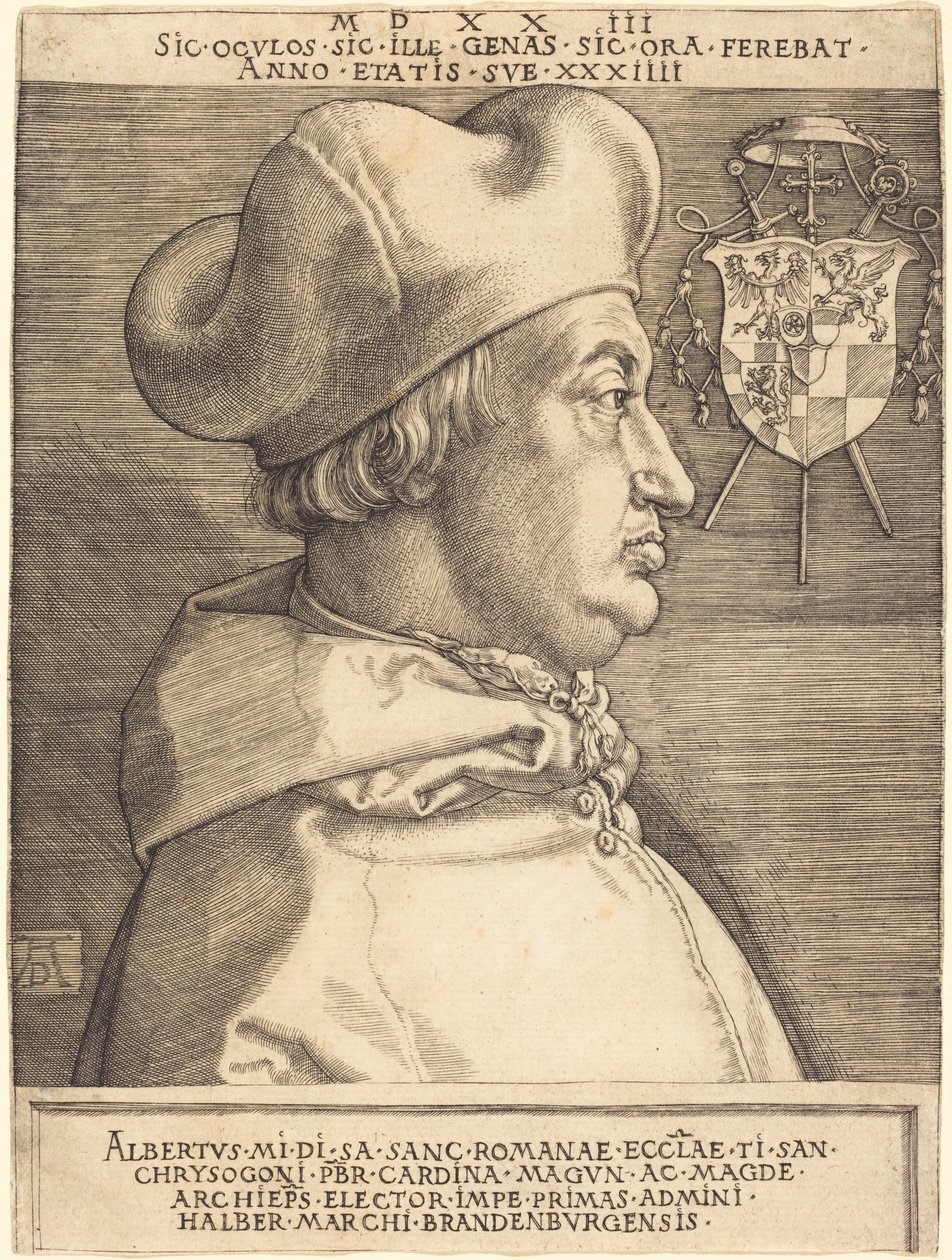 El cardenal Albrecht de Brandeburgo («el Gran Cardenal») de Albrecht Dürer