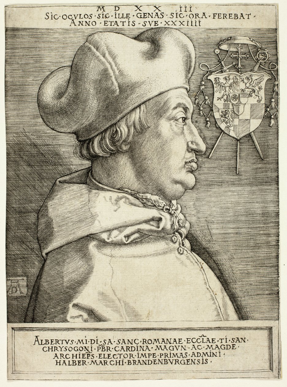 Cardenal Albrecht de Brandeburgo (El Gran Cardenal) de Albrecht Dürer