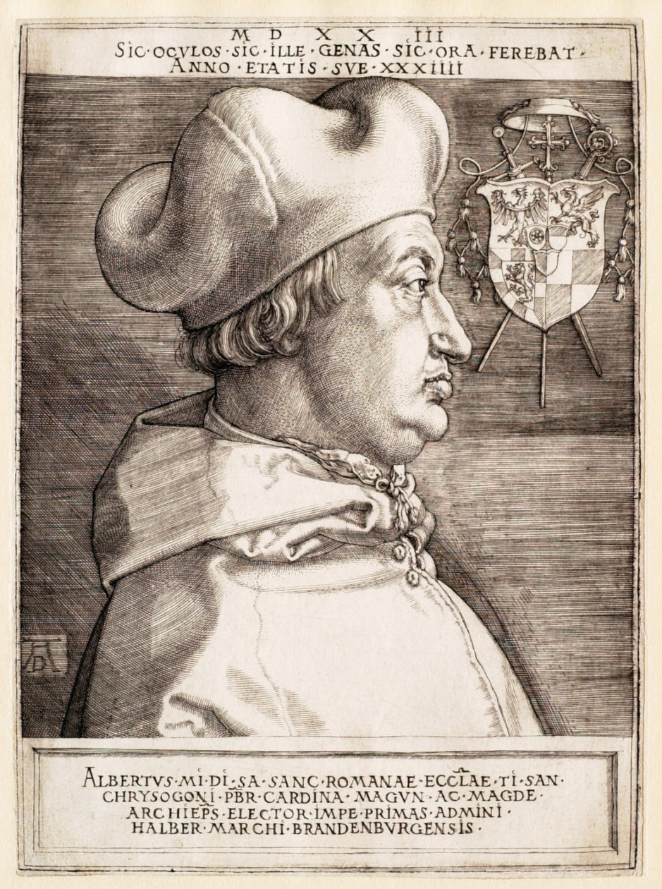 Cardenal Alberto de Brandeburgo (El gran cardenal) de Albrecht Dürer