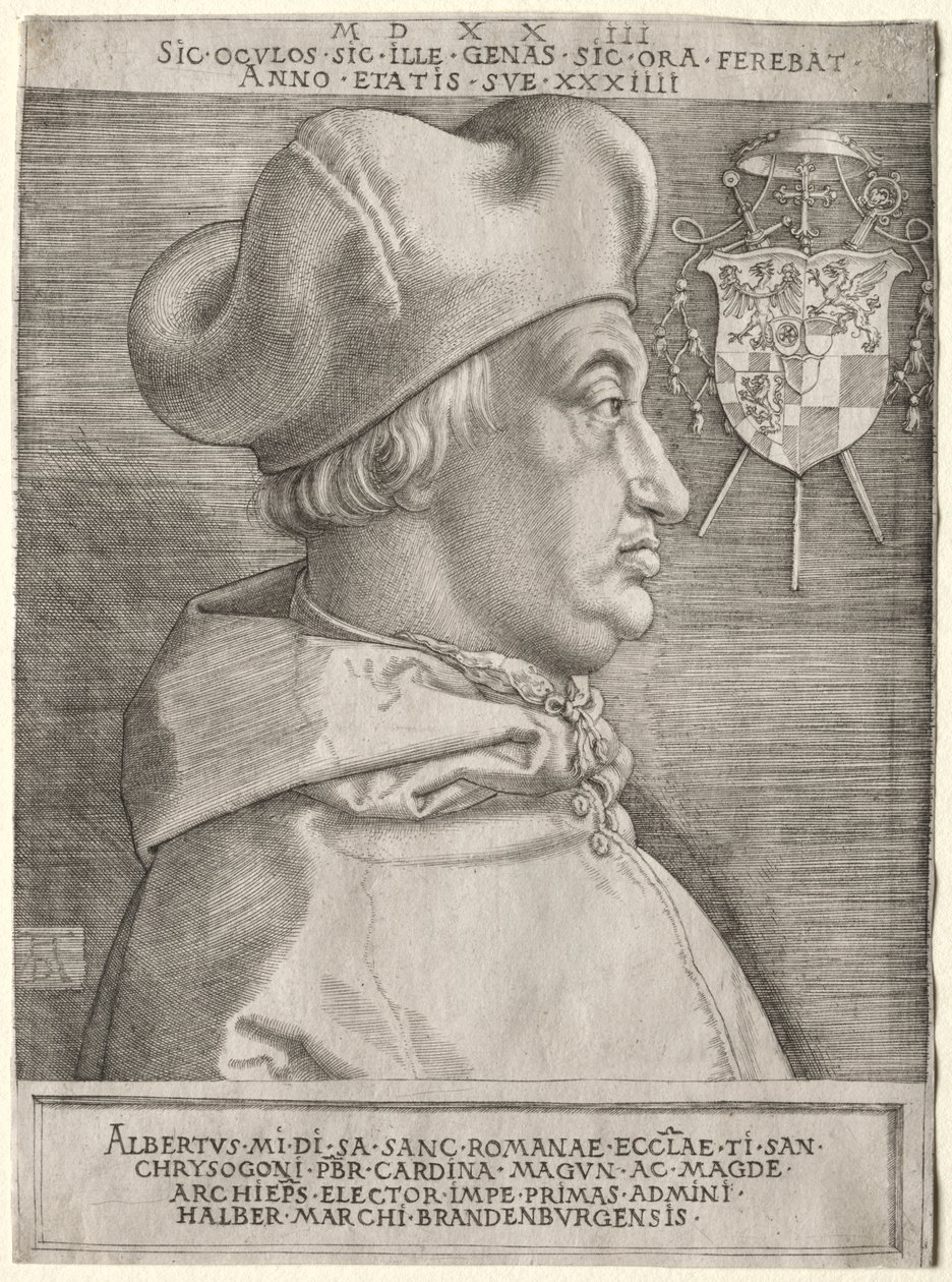 Cardenal Albrecht de Brandeburgo - La gran placa de Albrecht Dürer