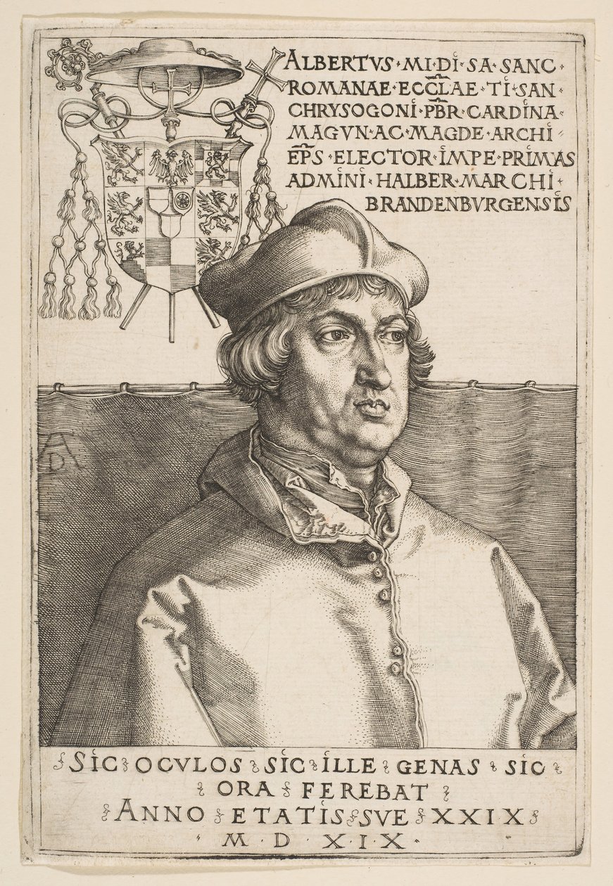 Cardenal Albrecht de Brandeburgo, 1519 de Albrecht Dürer