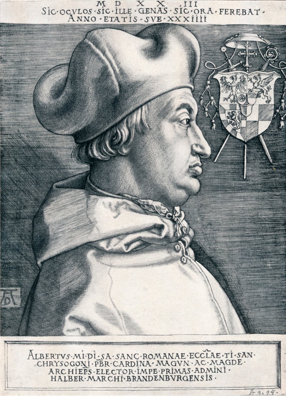 Cardenal Albrecht de Brandeburgo El Gran Cardenal, 1523 1906 de Albrecht Dürer