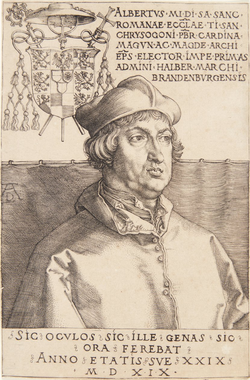 Cardenal Albrecht de Brandeburgo; o El Pequeño Cardenal de Albrecht Dürer