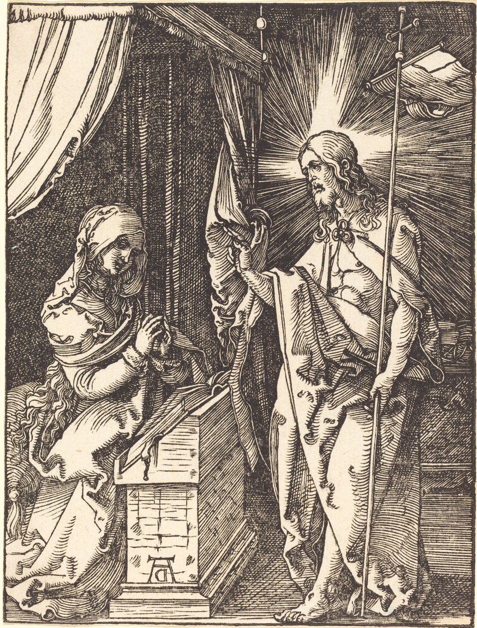 Cristo apareciendo a su madre de Albrecht Dürer