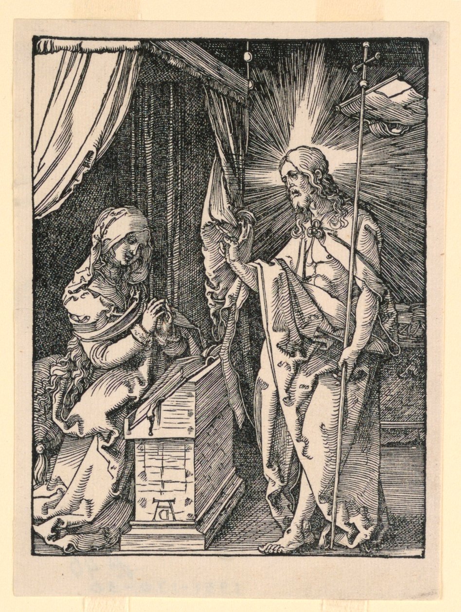 Cristo apareciendo a su madre de Albrecht Dürer