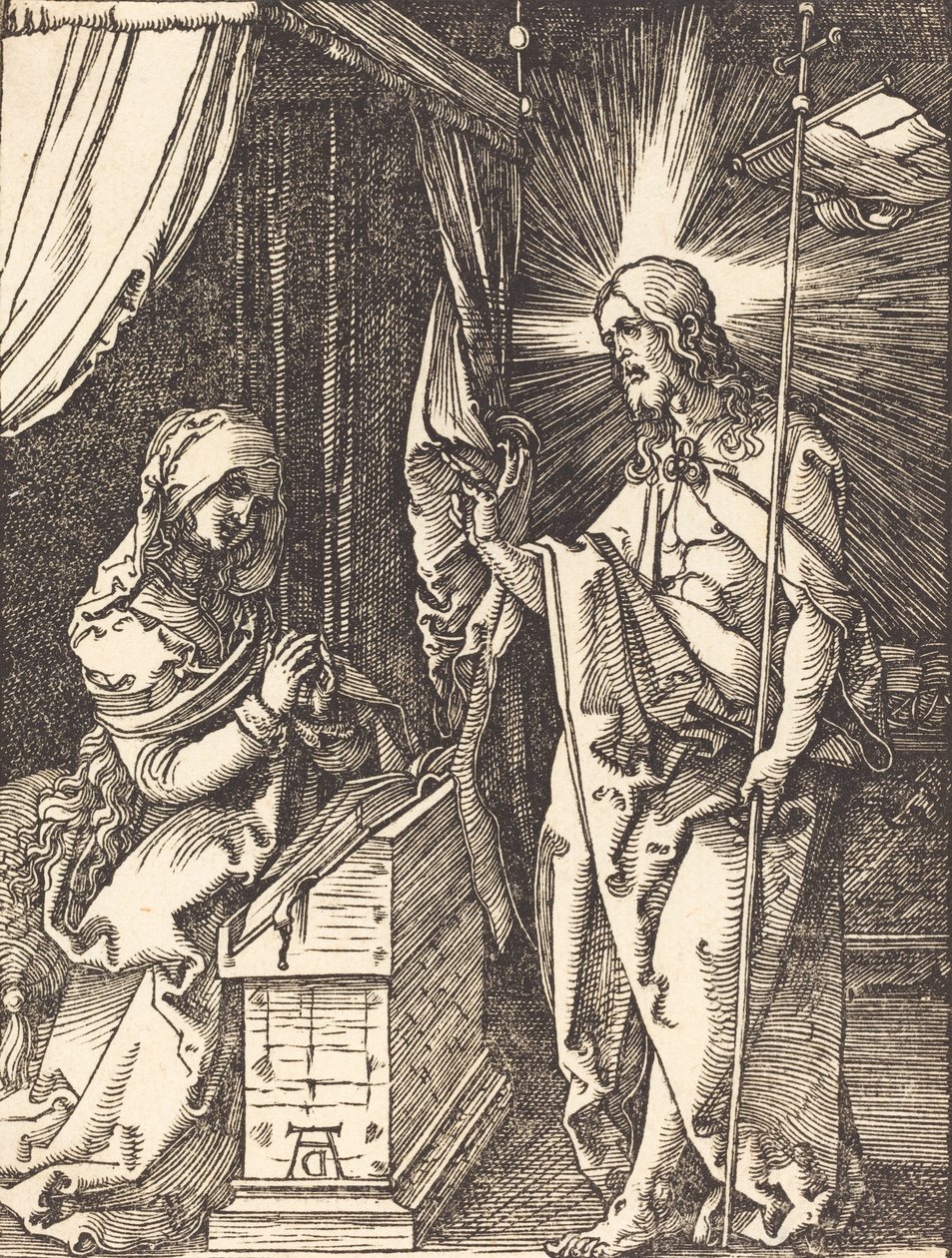 Cristo apareciendo a su madre de Albrecht Dürer