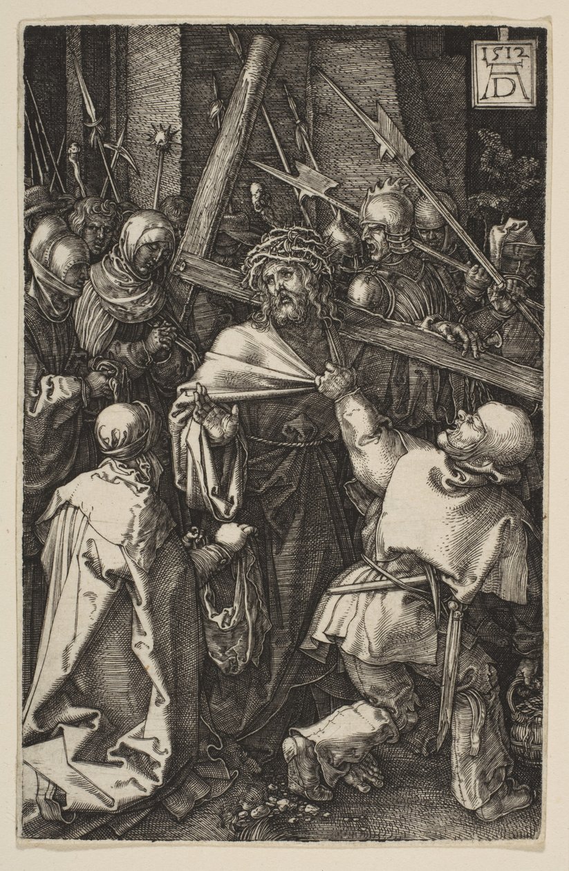 Cristo cargando la cruz, de «La Pasión» de Albrecht Dürer