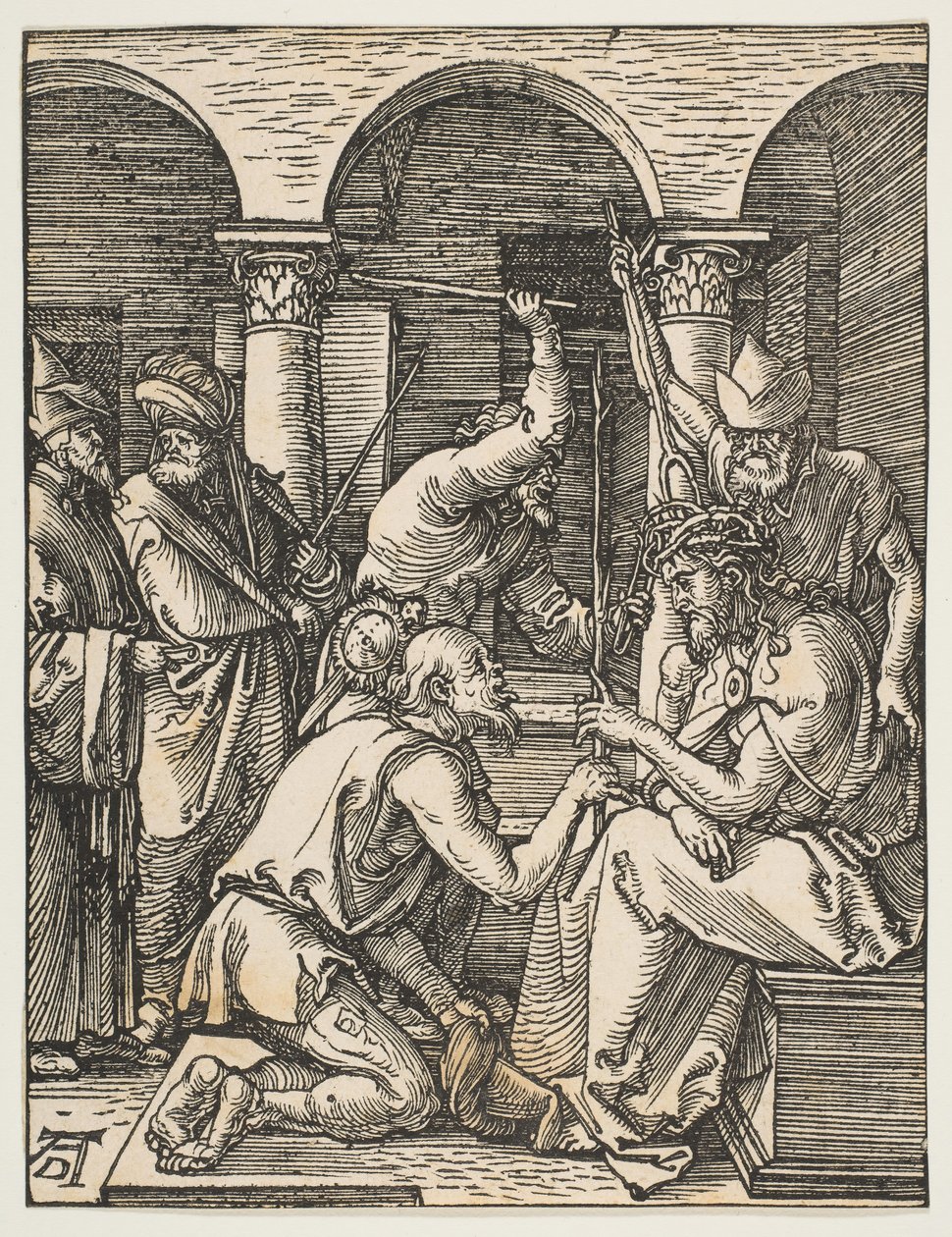 Cristo coronado de espinas, de La pequeña pasión, ca. 1509 de Albrecht Dürer