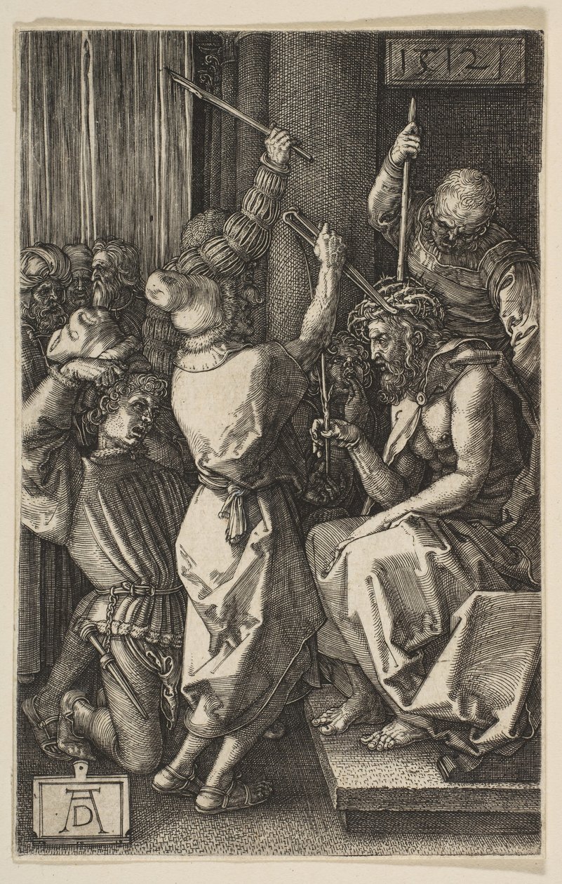 Cristo coronado de espinas, de la Pasión Grabada, 1512 de Albrecht Dürer