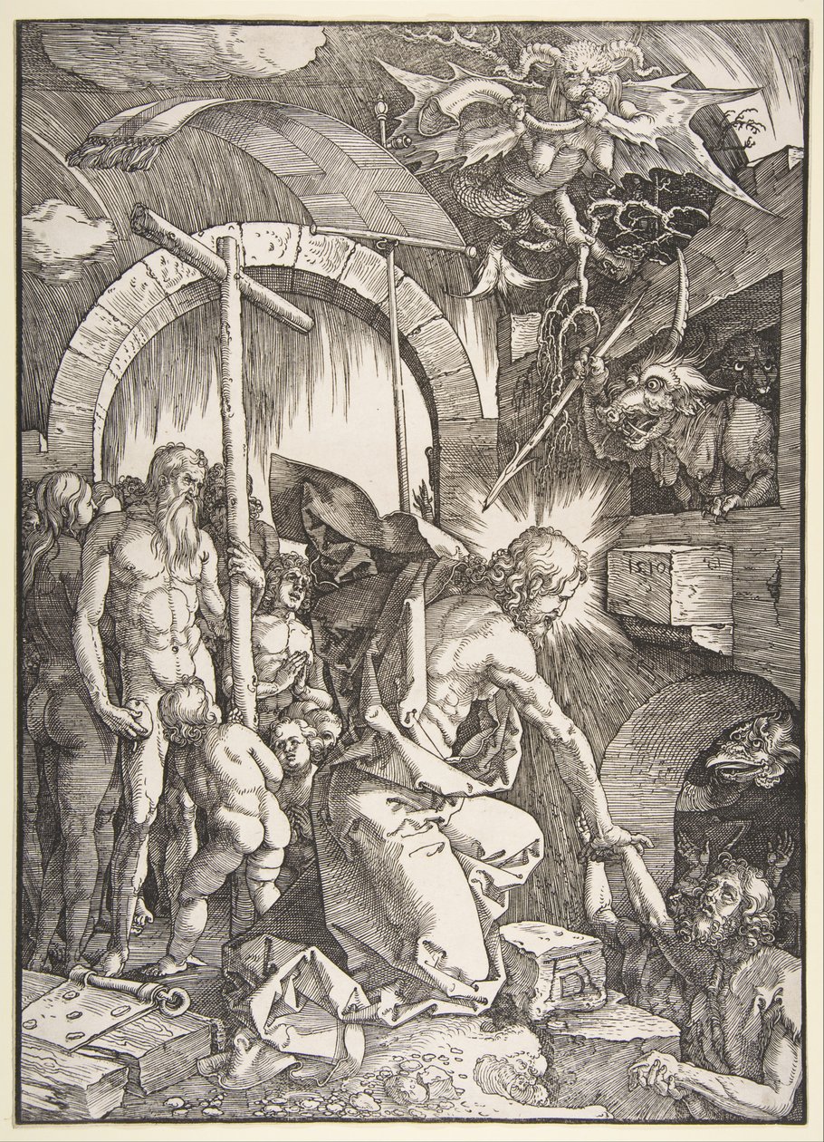 Cristo descendiendo a los infiernos de Albrecht Dürer