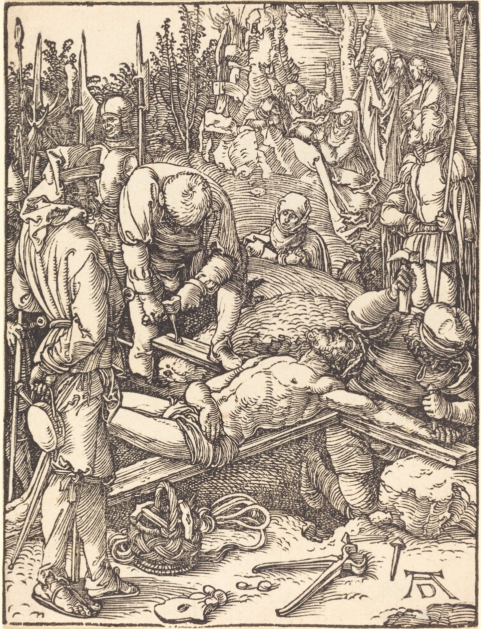 Cristo clavado en la cruz de Albrecht Dürer
