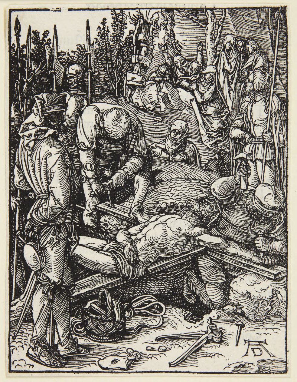 Cristo clavado a la cruz de Albrecht Dürer