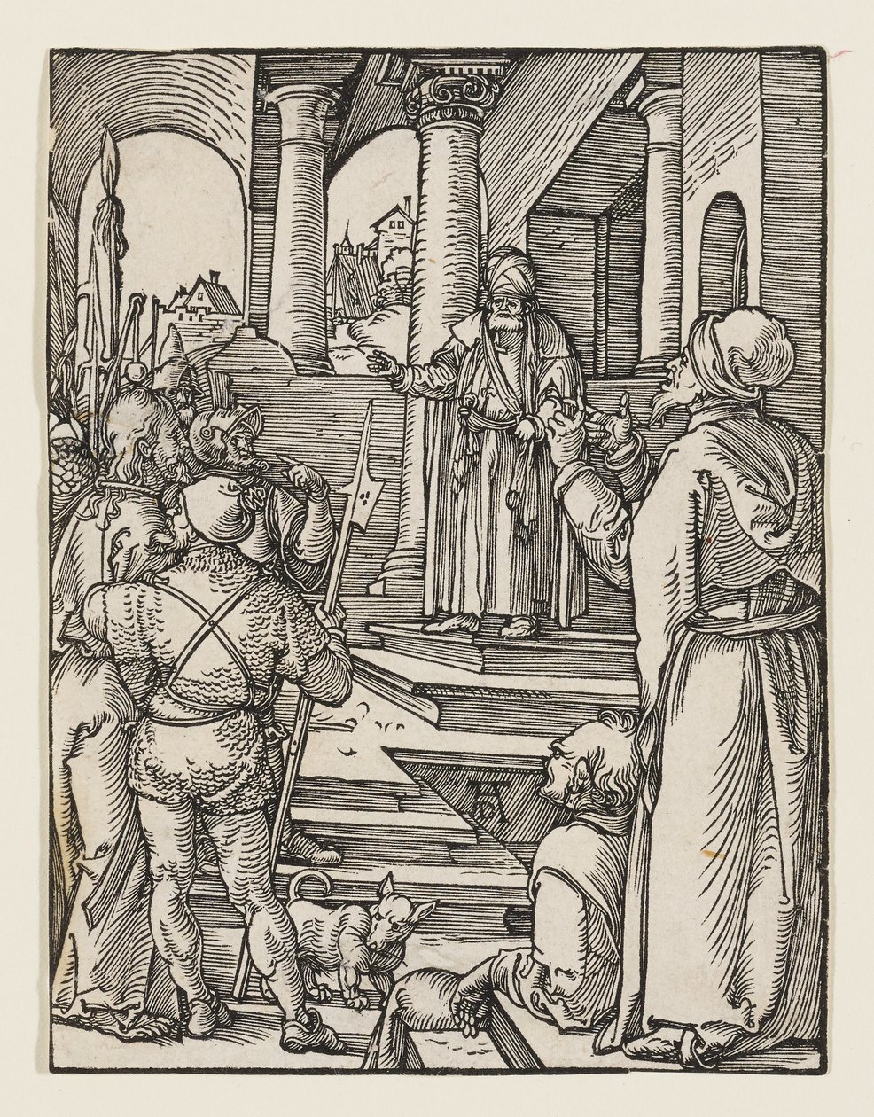Cristo llevado ante Pilato de Albrecht Dürer