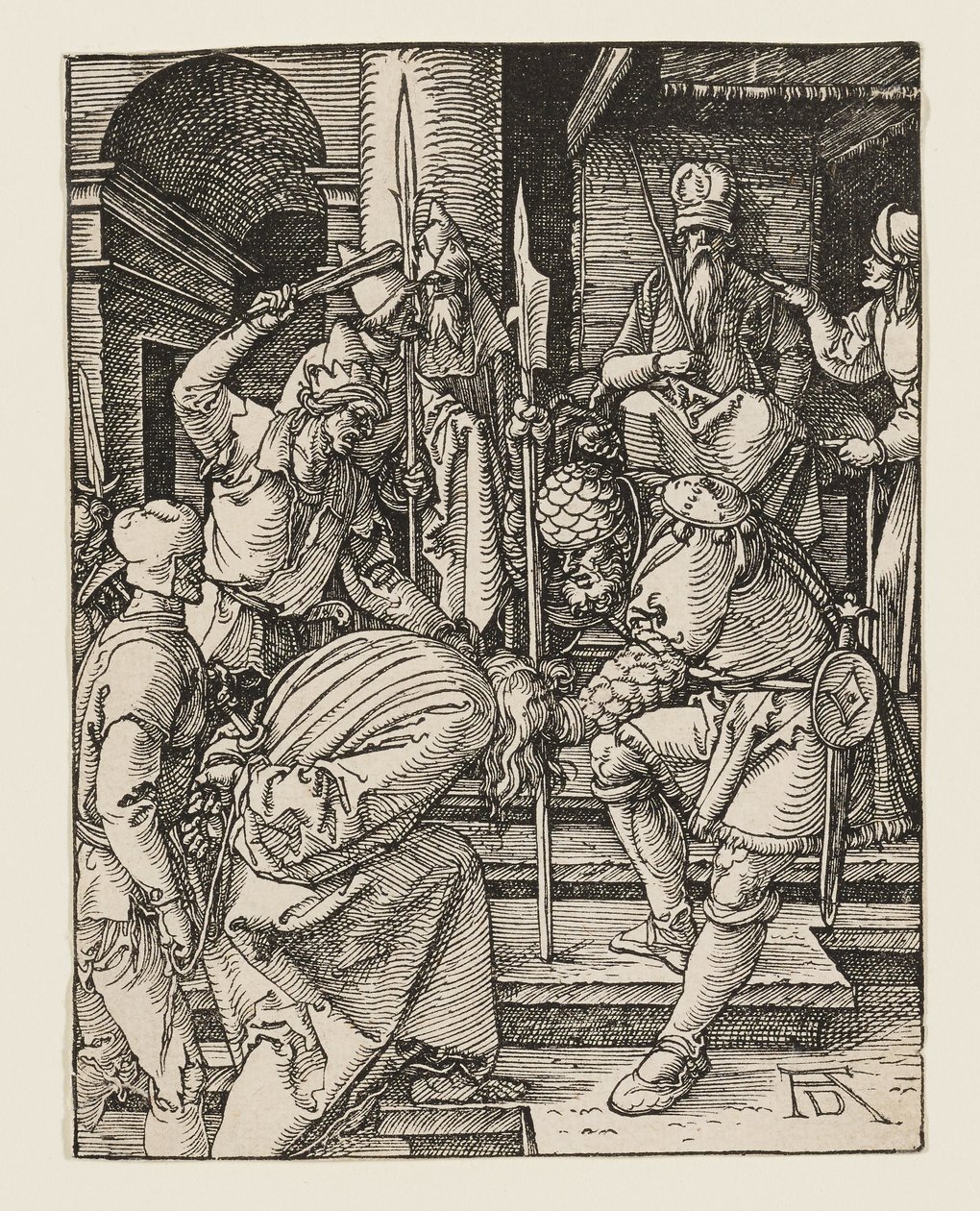 Cristo ante el sumo sacerdote de Albrecht Dürer
