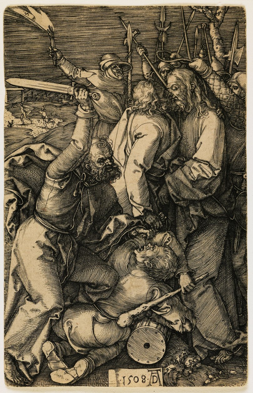 Cristo, detenido por los judíos de Albrecht Dürer
