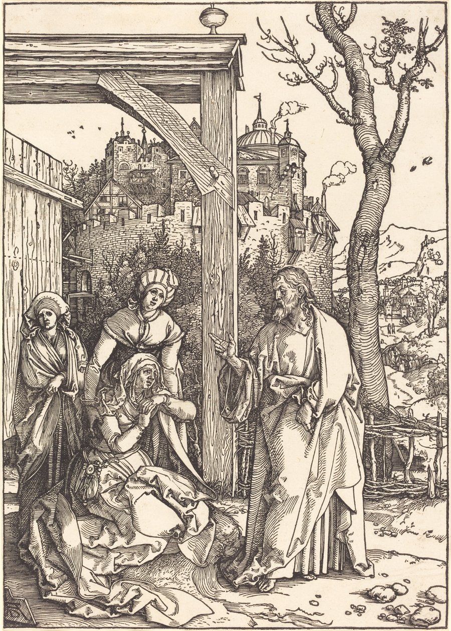 Cristo despidiéndose de su madre de Albrecht Dürer