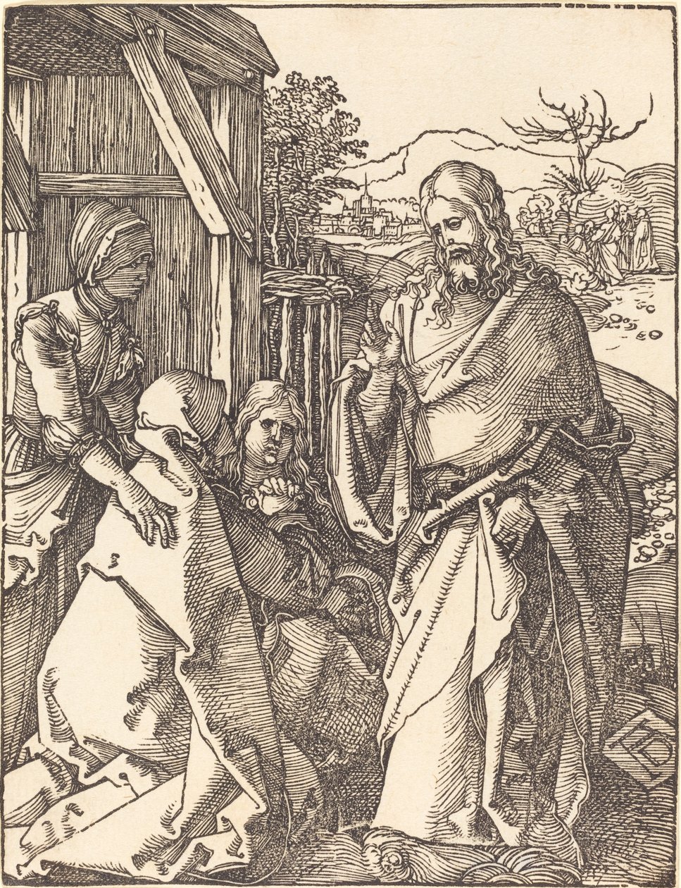 Cristo despidiéndose de su madre de Albrecht Dürer