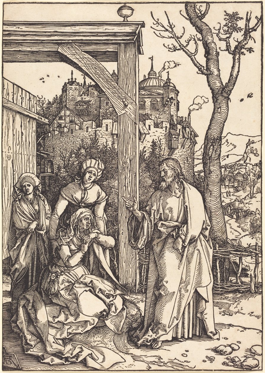 Cristo despidiéndose de su madre de Albrecht Dürer