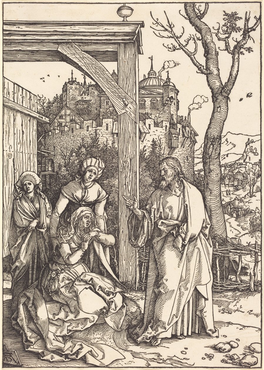 Cristo despidiéndose de su madre de Albrecht Dürer