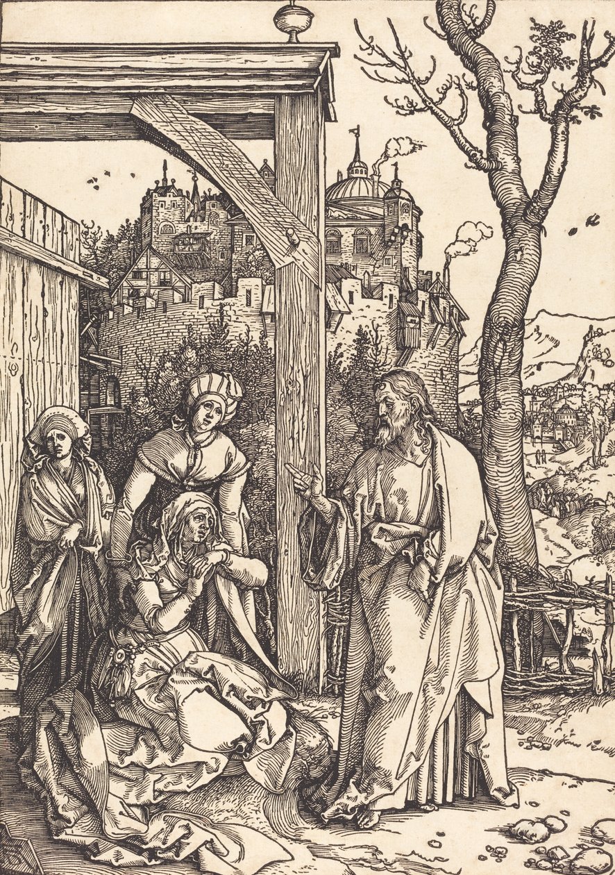 Cristo despidiéndose de su madre, c. 1504-1505 de Albrecht Dürer