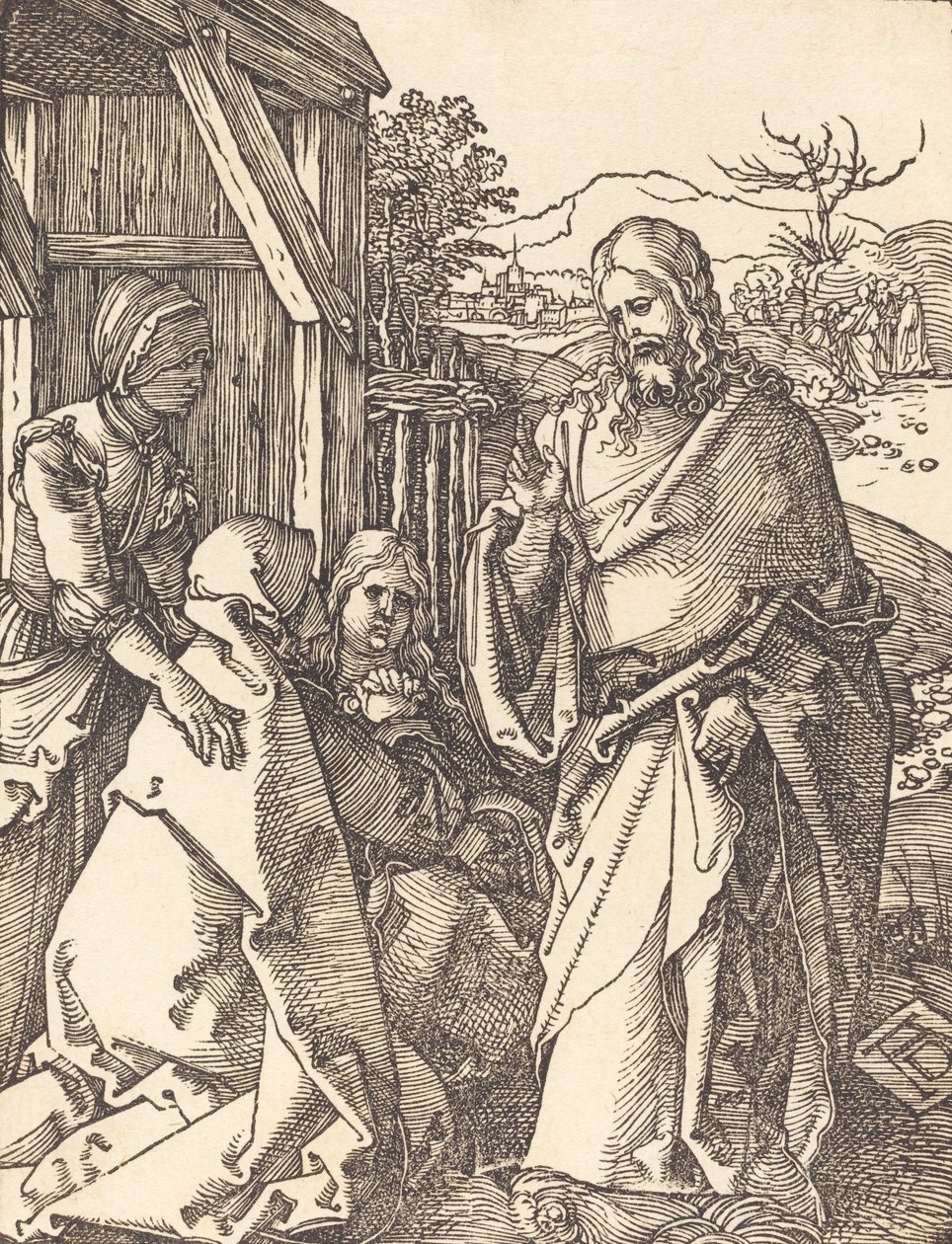 Cristo despidiéndose de su madre, probablemente c. 1509-1510 de Albrecht Dürer