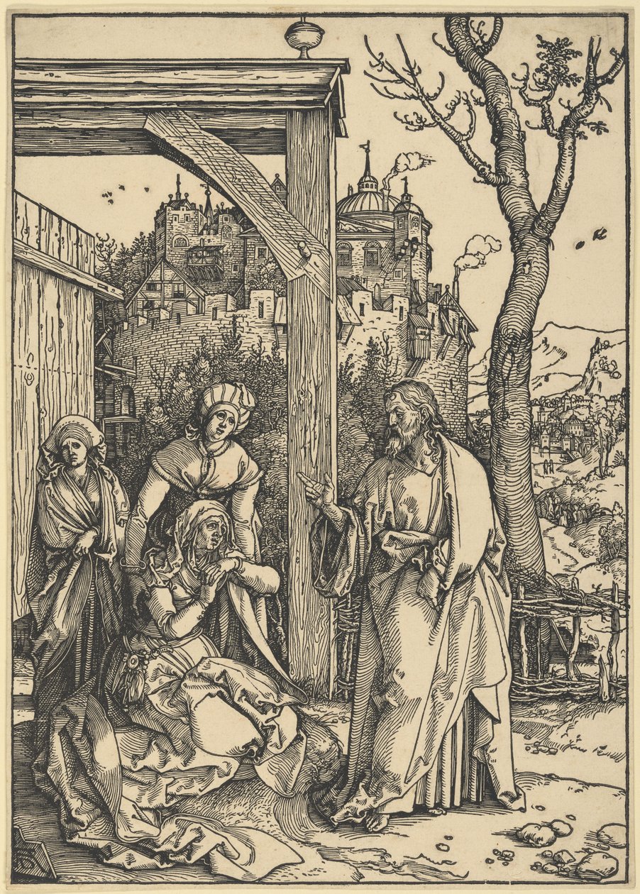 Cristo se despide de su madre, de La vida de la Virgen de Albrecht Dürer