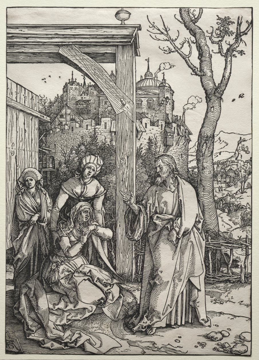 Cristo despidiéndose de su madre de Albrecht Dürer