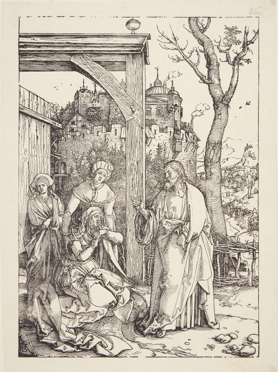 Cristo despidiéndose de su madre de Albrecht Dürer