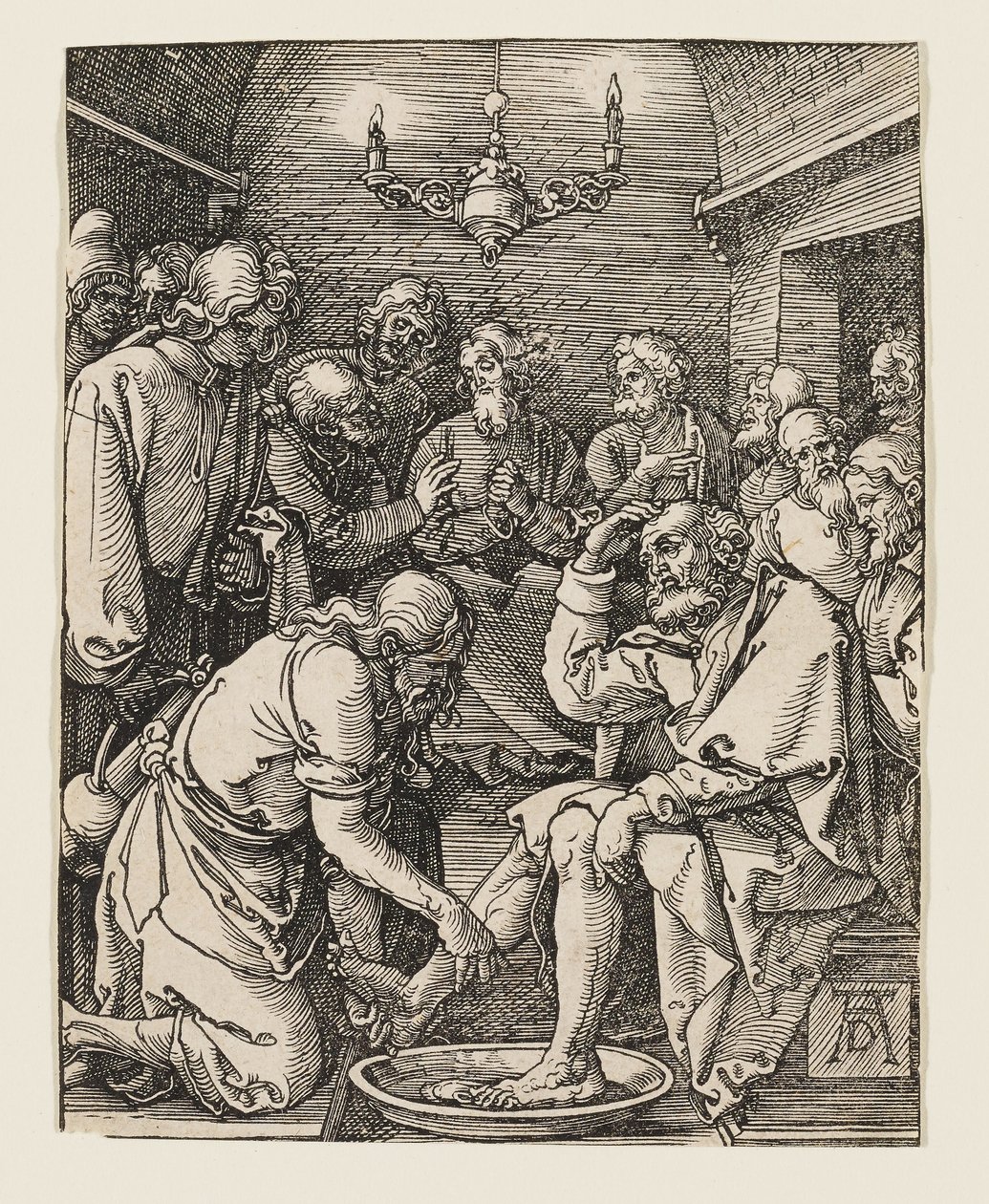 Cristo lavando los pies a los discípulos de Albrecht Dürer