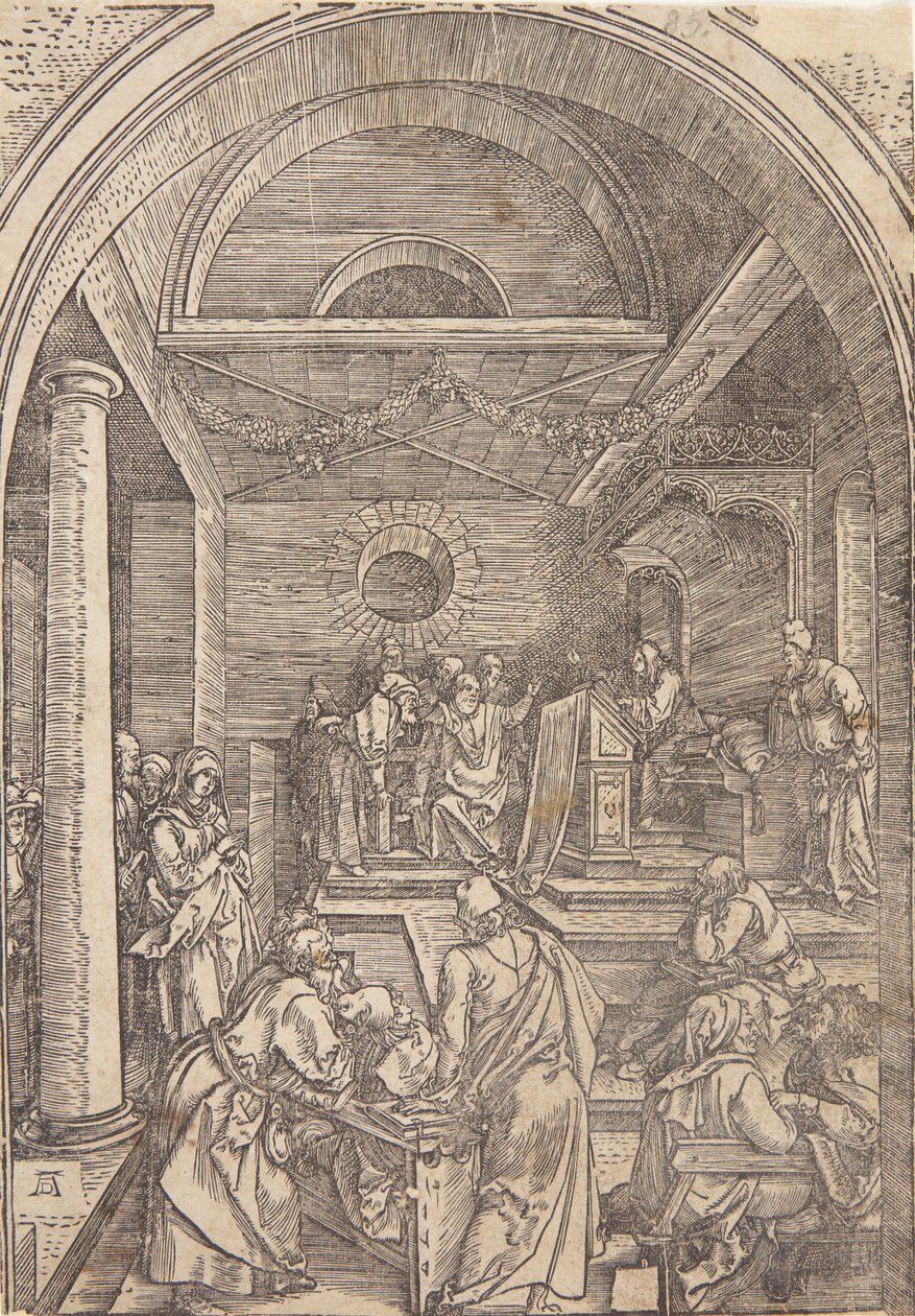 Cristo entre los doctores de Albrecht Dürer