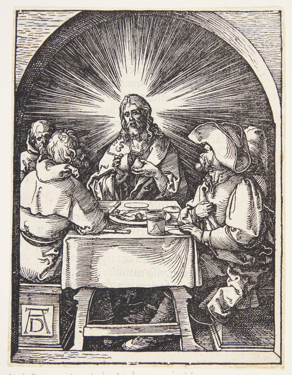 Cristo en Emaús de Albrecht Dürer