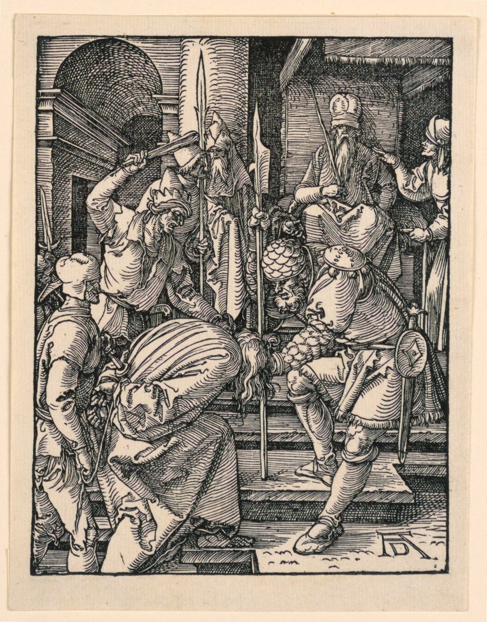 Cristo ante Anás, de la serie La pequeña pasión de Albrecht Dürer
