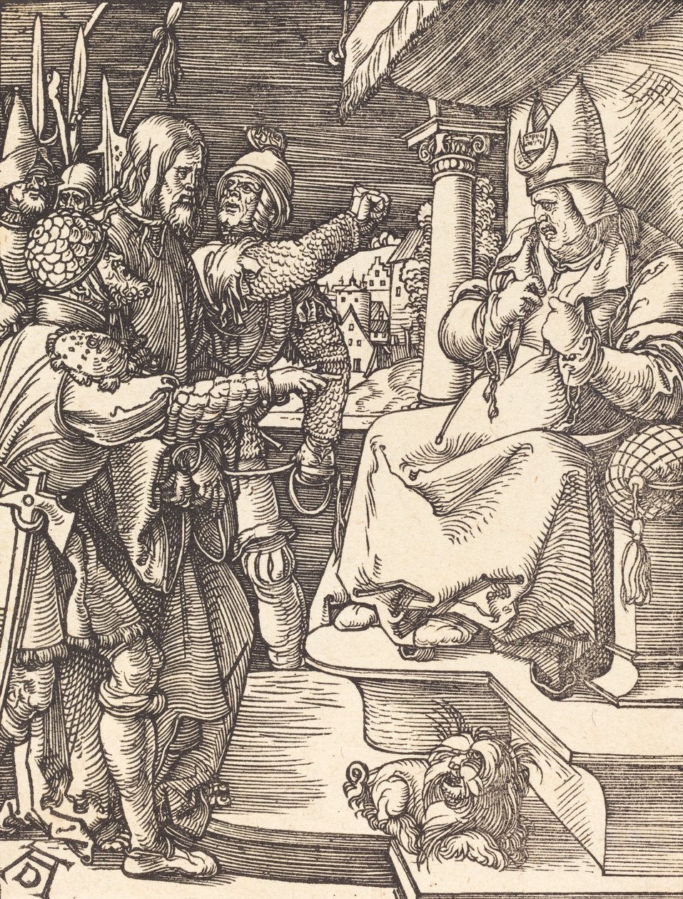 Cristo ante Caifás, probablemente c. 1509-1510 de Albrecht Dürer