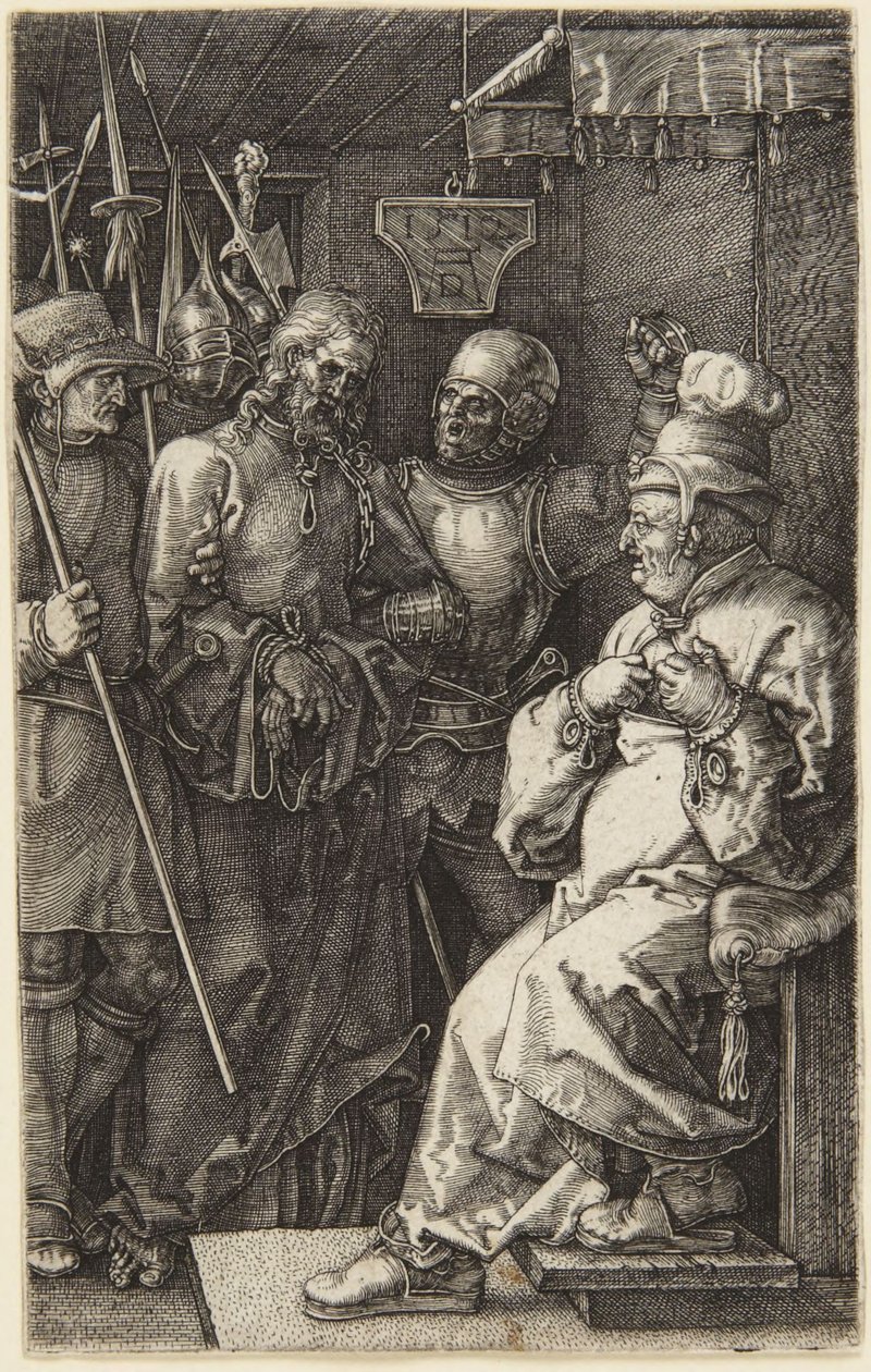 Cristo ante Pilato (de «La Pasión grabada») de Albrecht Dürer