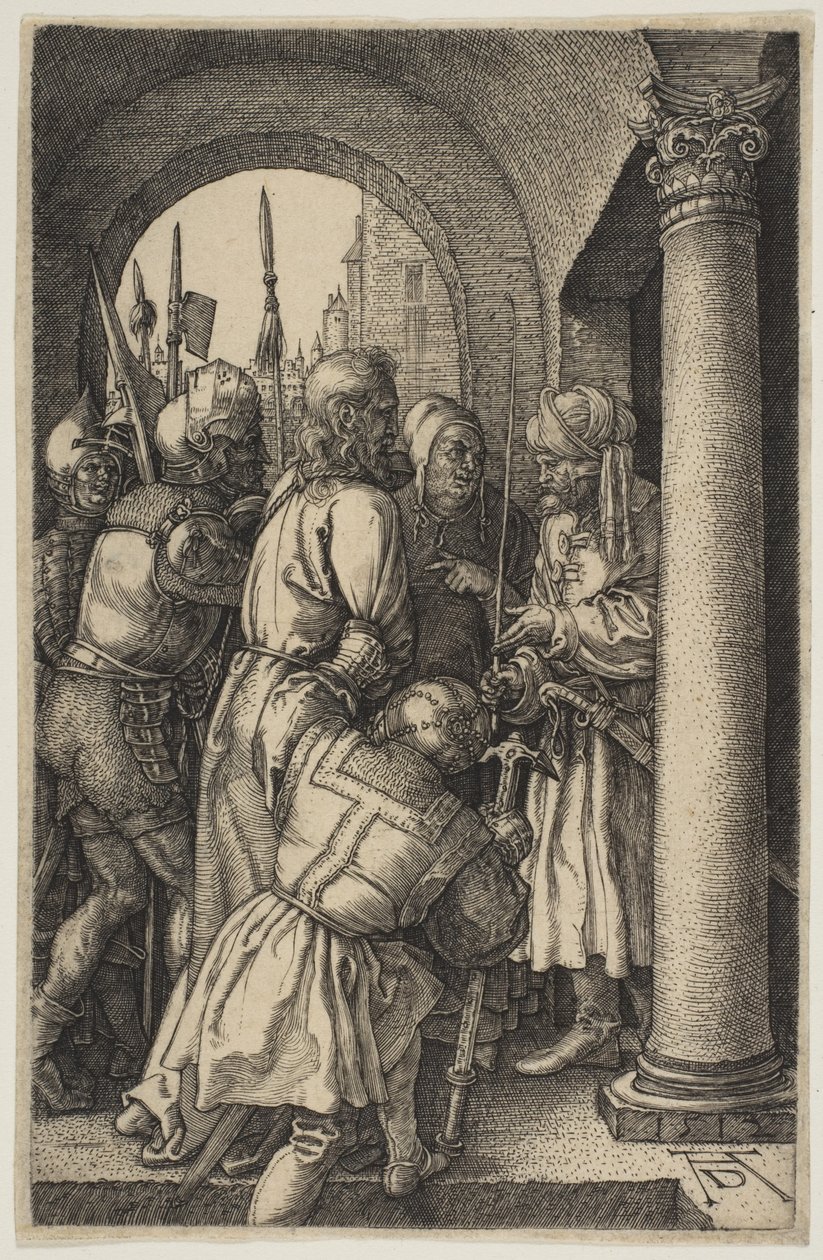 Cristo ante Pilato, de «La Pasión» de Albrecht Dürer