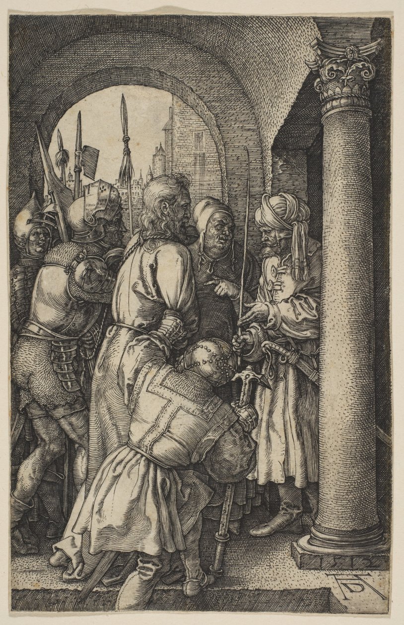 Cristo ante Pilato, de «La Pasión» de Albrecht Dürer
