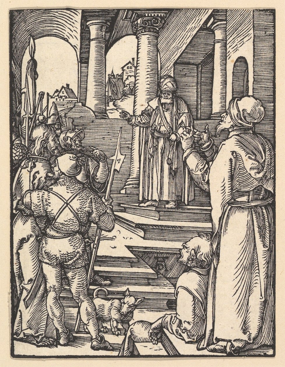 Cristo ante Pilato, de «La pequeña Pasión» de Albrecht Dürer