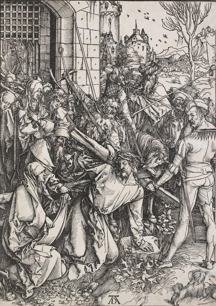 Cristo cargando la cruz, 1498-1499 de Albrecht Dürer