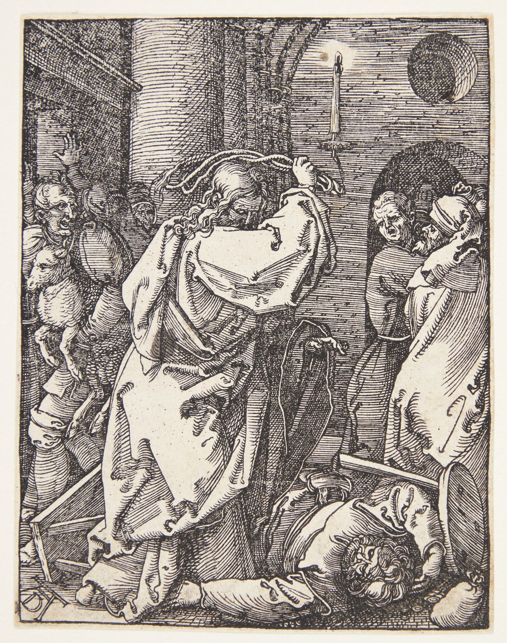 Cristo expulsando a los mercaderes del Templo de Albrecht Dürer
