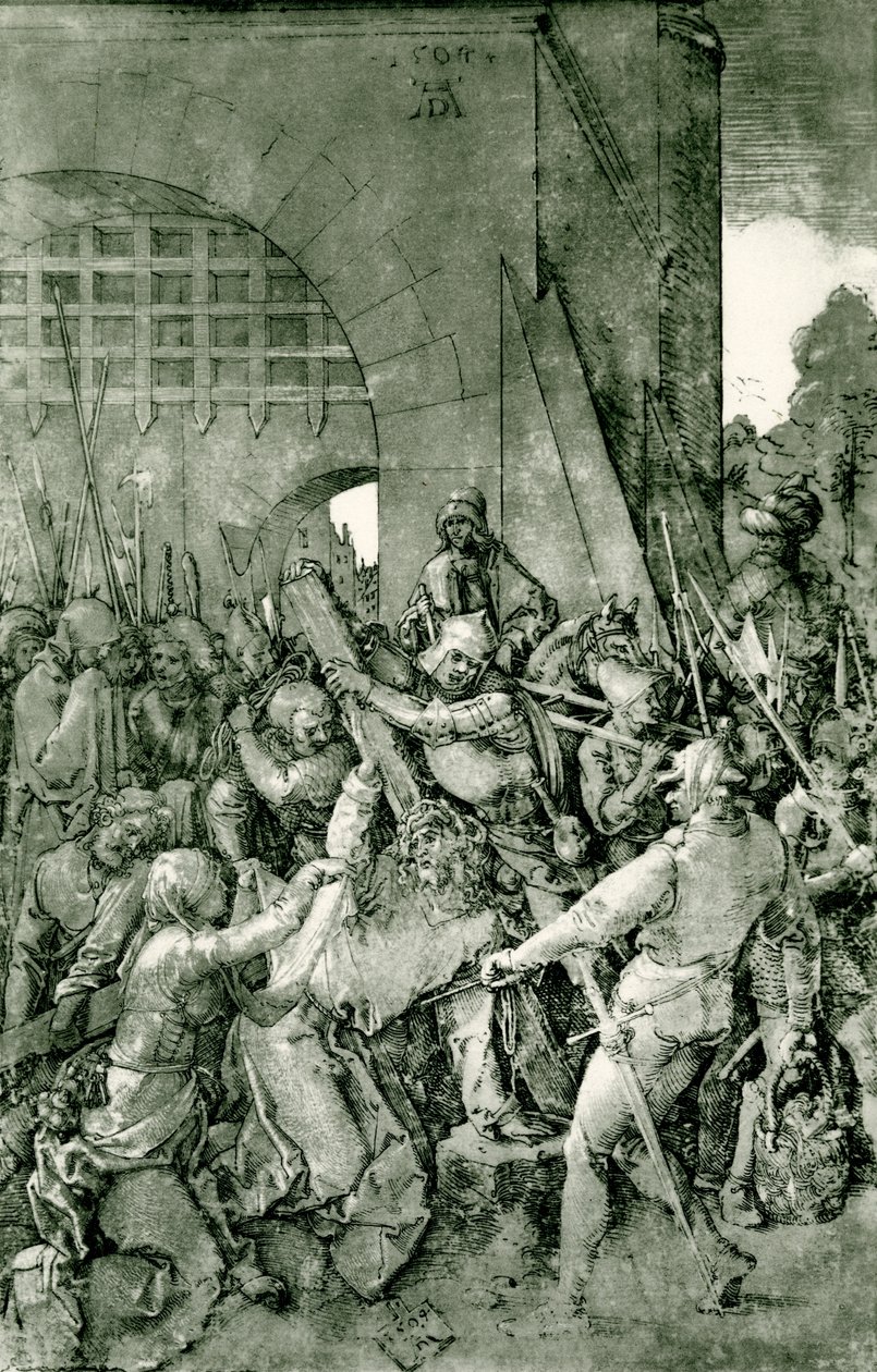 Cristo cae bajo la cruz de Albrecht Dürer