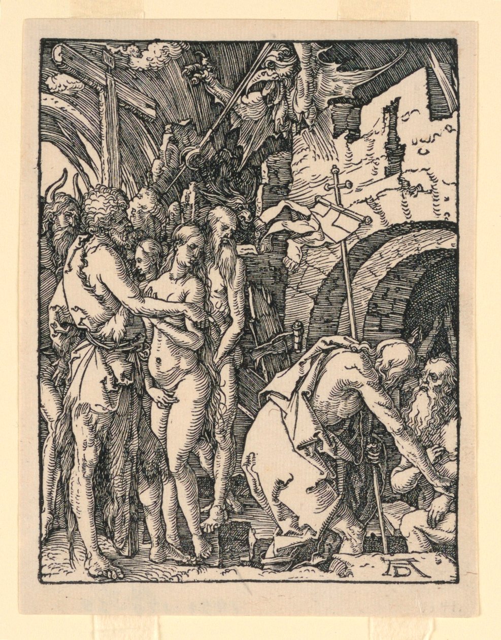 Cristo en el limbo (Descenso a los infiernos), de la serie La pequeña pasión de Albrecht Dürer