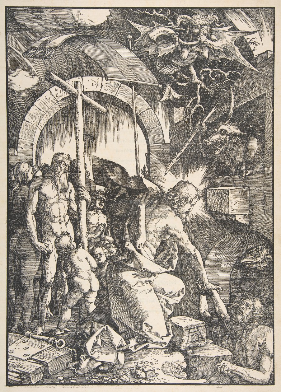 Cristo en el limbo, de "La Gran Pasión" de Albrecht Dürer