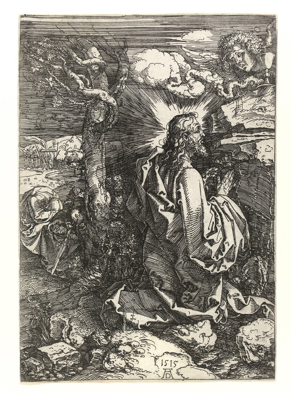 Cristo en el jardín de los olivos, 1515 de Albrecht Dürer